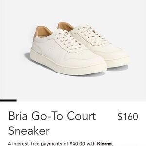 Women’s Nisolo Bria Go-To Court Sneaker -white - 8.5